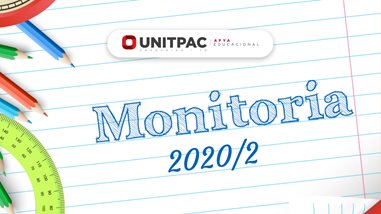 Editais de Monitoria 2020.2 do UNITPAC